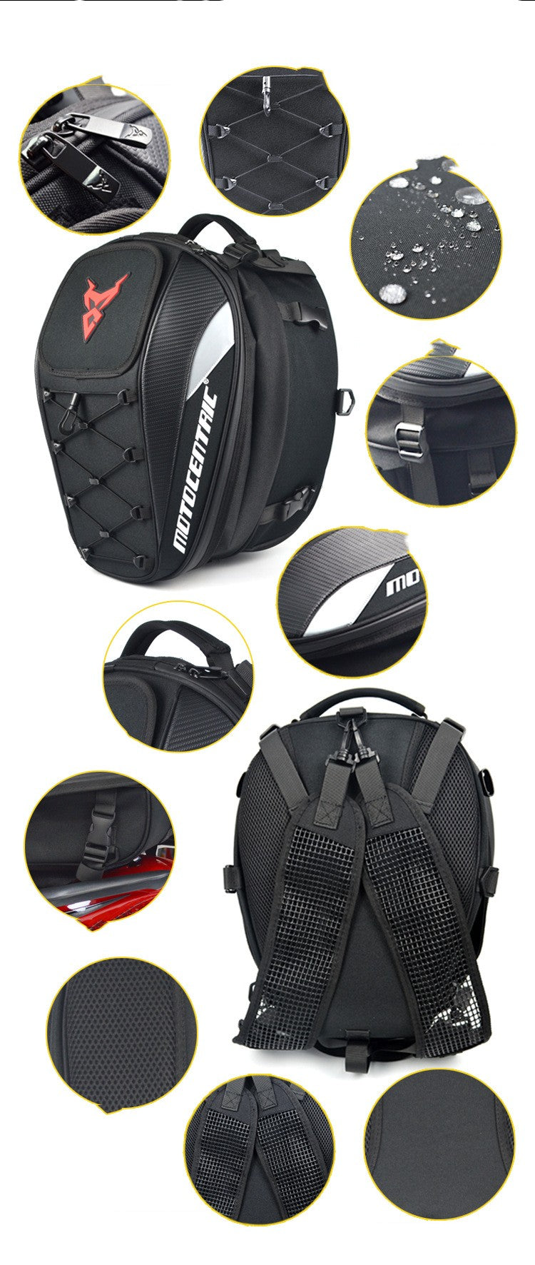 Sac de queue à grande capacité de moto Rider