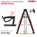 5 Core Guitar Stand 2PC A Frame W Soft Mousse bras antidérapant caoutchouc pour basse électrique acoustique