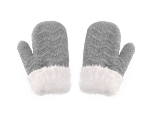 Ensemble de gants de garde d'oreilles pour enfants en laine solide et chaude