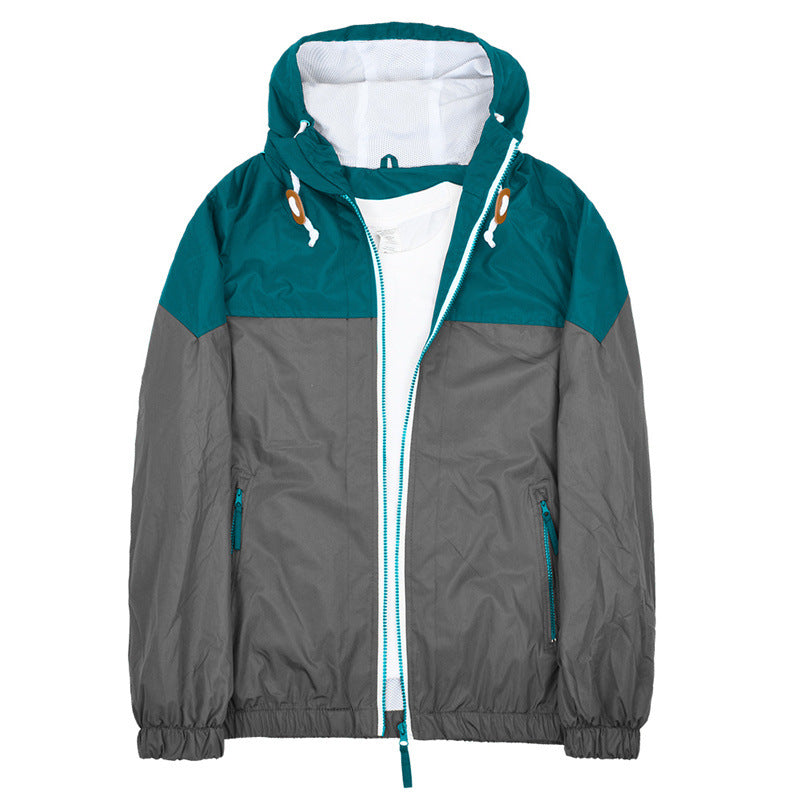 Manteau de brise-vent d'extérieur pour hommes Veste souple monocouche légère