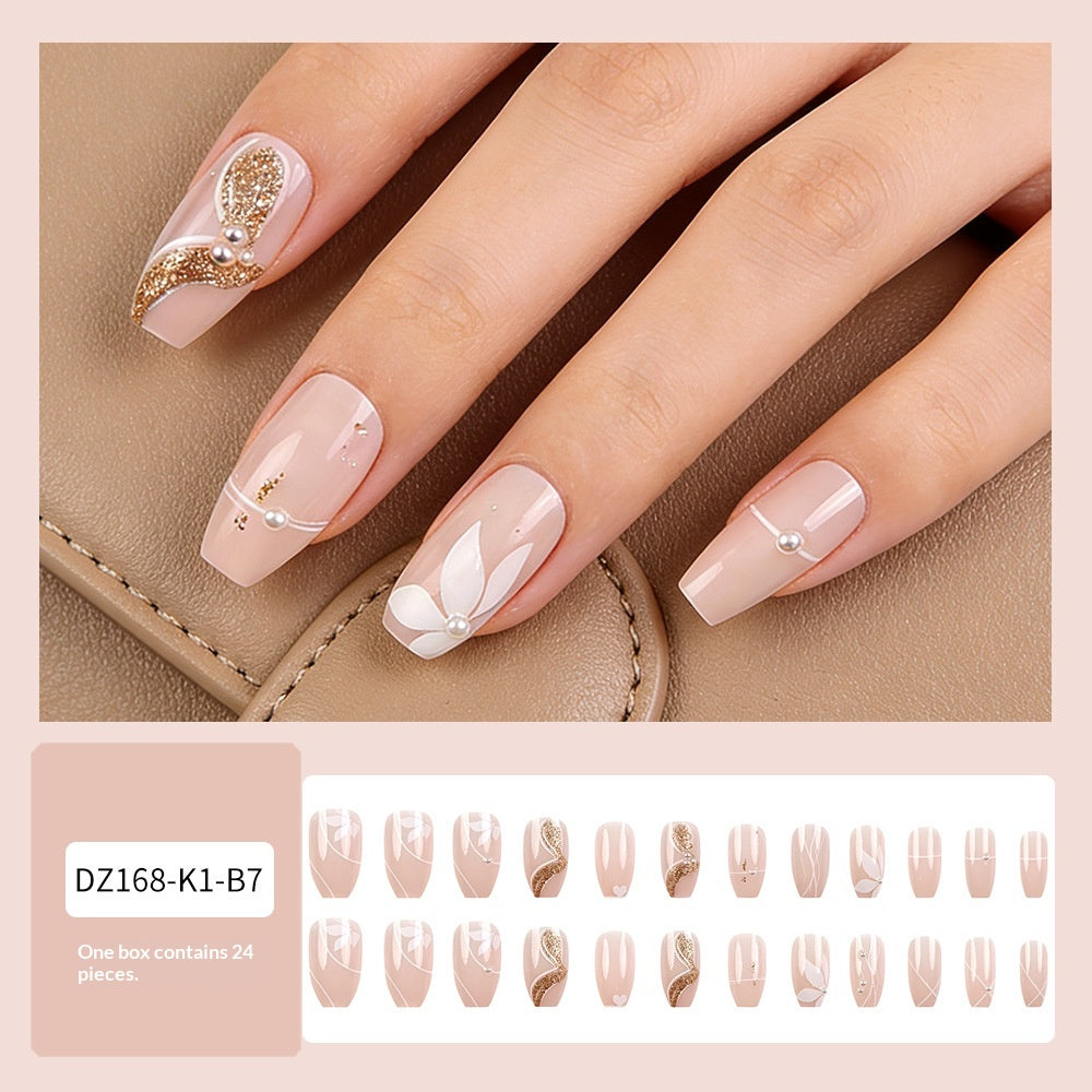 Saint-Valentin 24 courte forme de cercueil papillon poudre de paillette pressée style 3D Gemme