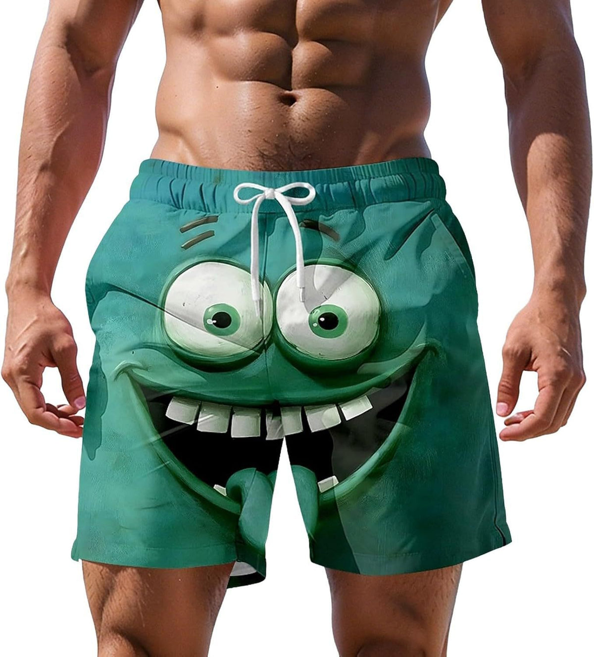 Shorts de plage à impression numérique 3D pour hommes plus grande taille