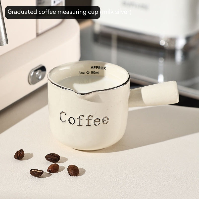Espresso Cup avec plateau de mesure de café en céramique