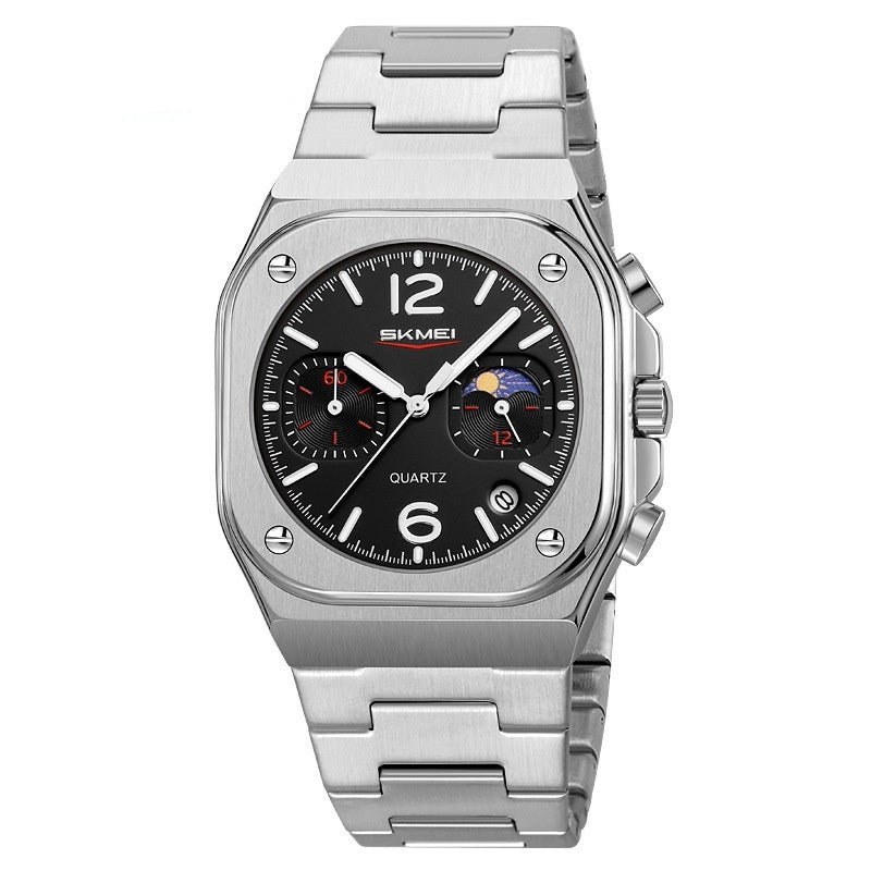Homme Casual Waterproof Multifonctionnel Business Quartz Watch