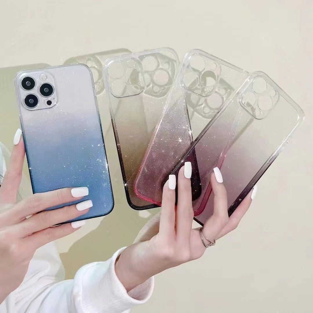 Revêtement de protection transparent en verre glitter gradué