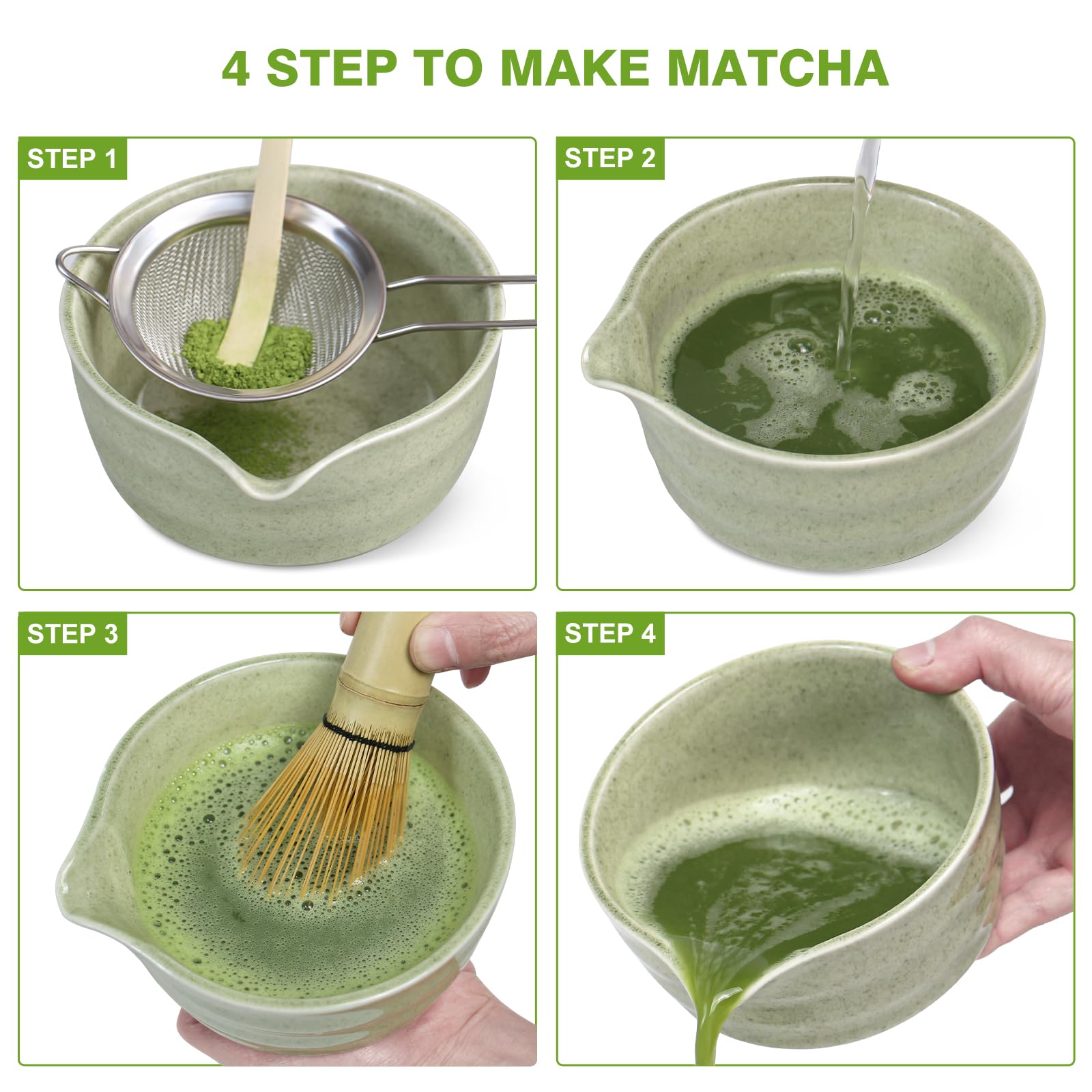 Jeu de bols Matcha