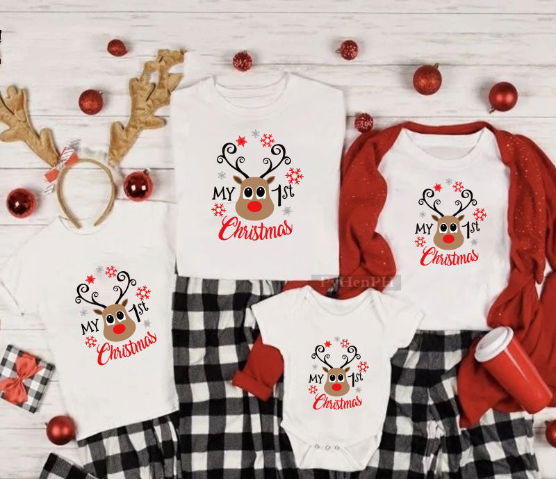 T-shirt de Noël Outfit parent-enfant