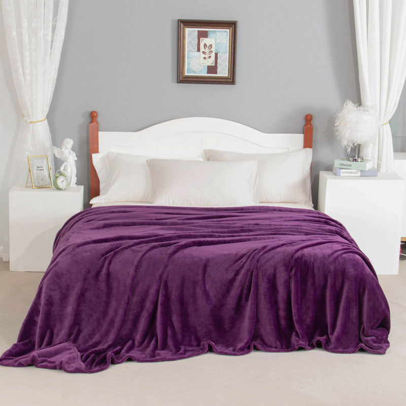 Épaisseur Coral Fleece BlankGift Blank Solid Color Vegan-friendly
