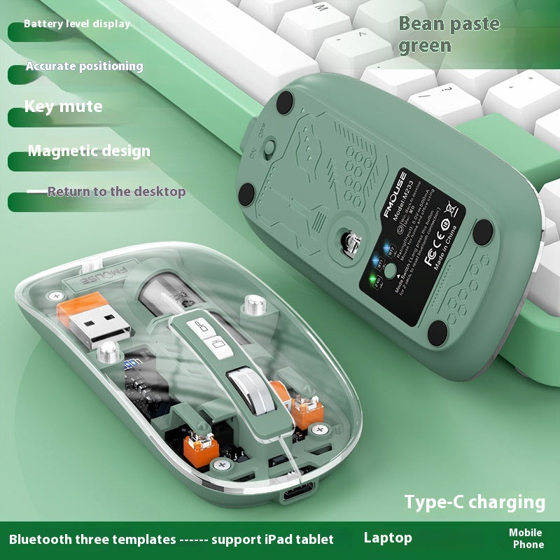 Ordinateurs de bureau sans fil transparents et ordinateur portable