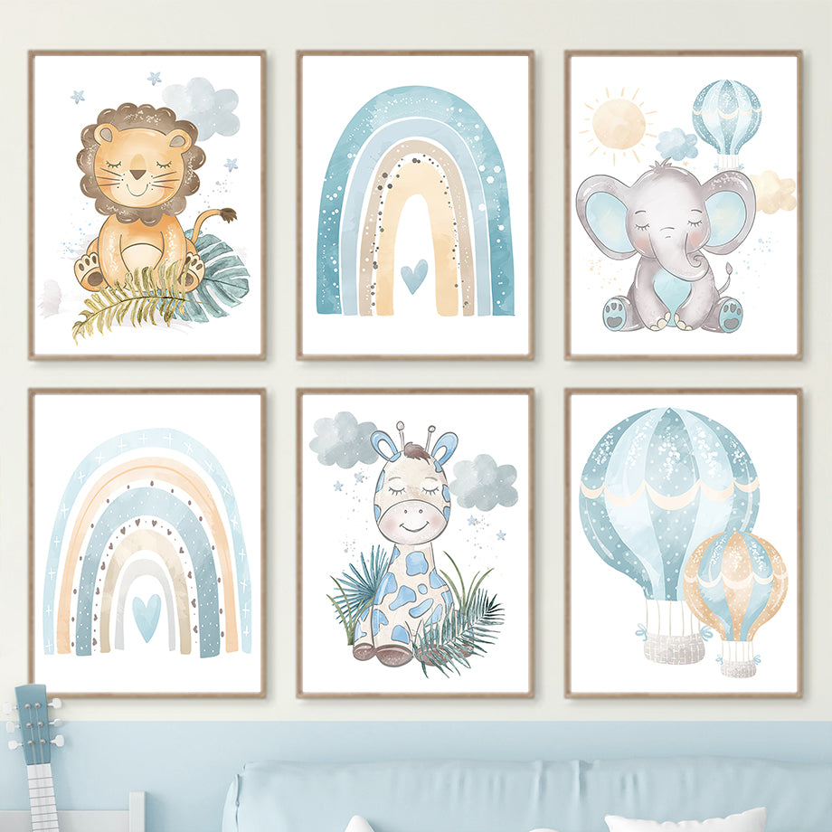 Affiche murale nordique Décoration de chambre pour bébé