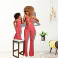 Street Sexy Mode rayé Parent-enfant costume