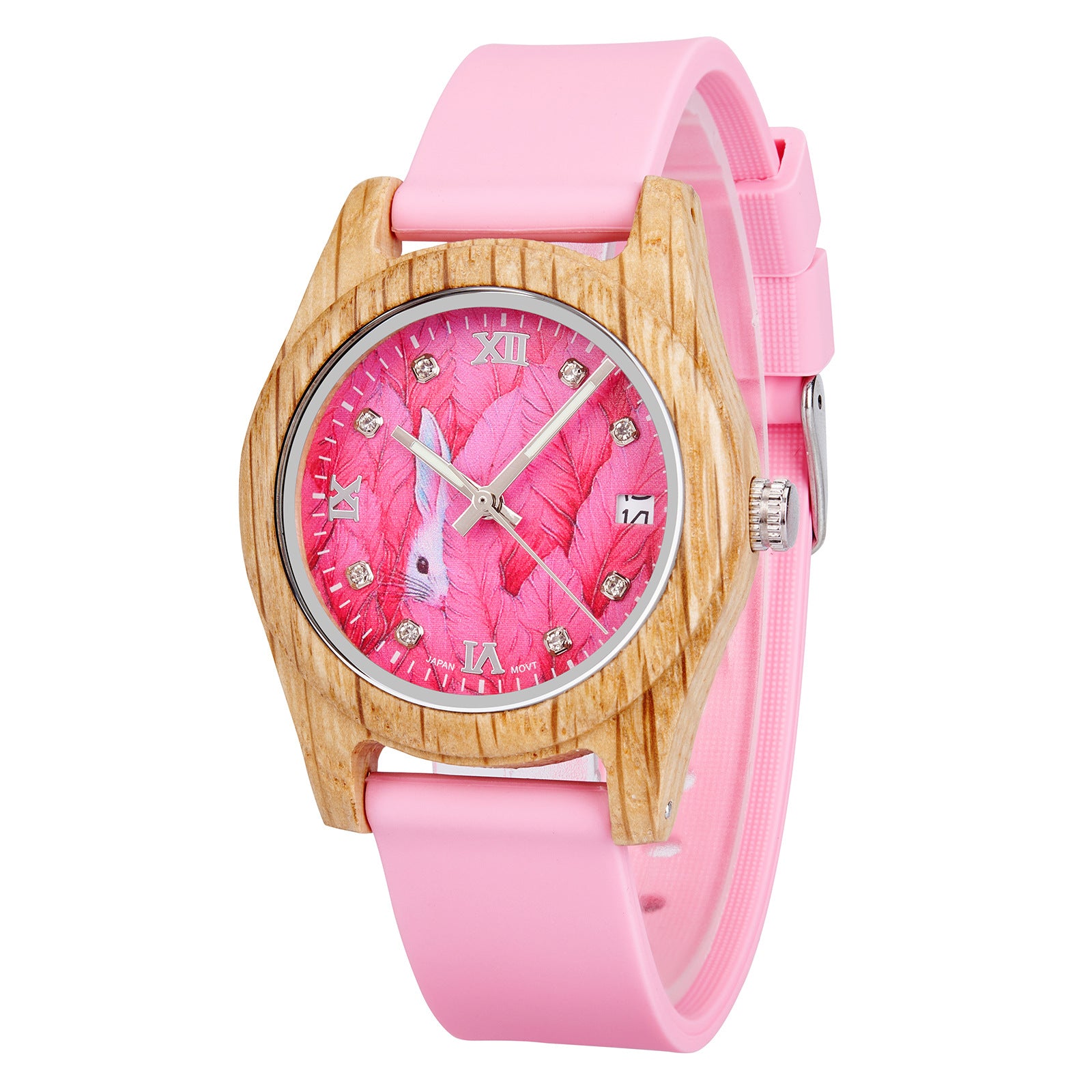 Montre en bois naturel pour les femmes - Montre Quartz Eco-friendly légère avec minimaliste