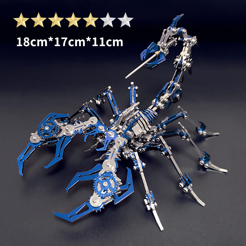 Steel Scorpion King Couleur Puzzle 3D Modèle Jouet en métal