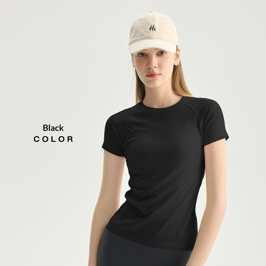 Breathable Chest-line Short Sleeve Women's Top