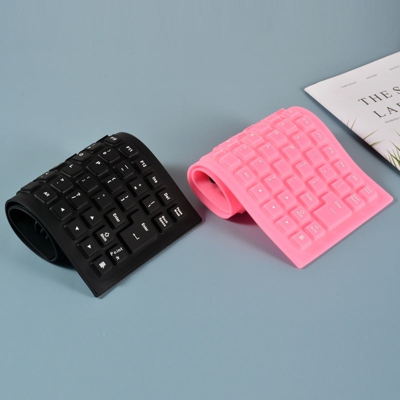 85 Key Wired Silicone Mute Soft Keyboard Multi-country USB Wired Foldable Waterproof Mini