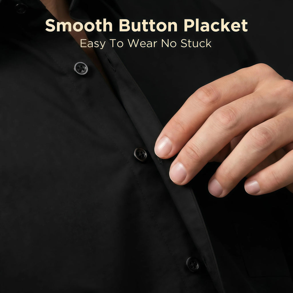 Jiana Amazon Bestseller Plus Taille Stretch sans ride chemise pour homme