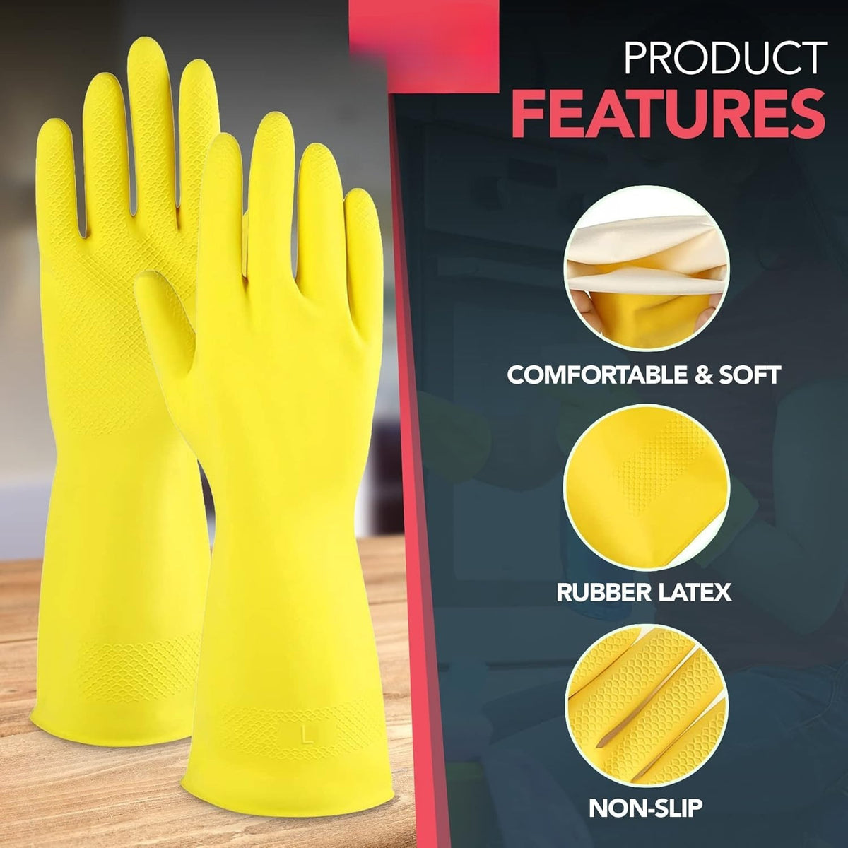 12 cleaning gloves