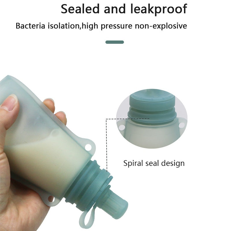 Sac de préservation du lait maternel en silicone domestique portable