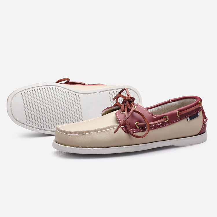 Hommes Bas-Top Fashionable Classic Chaussures Casual en cuir à la main