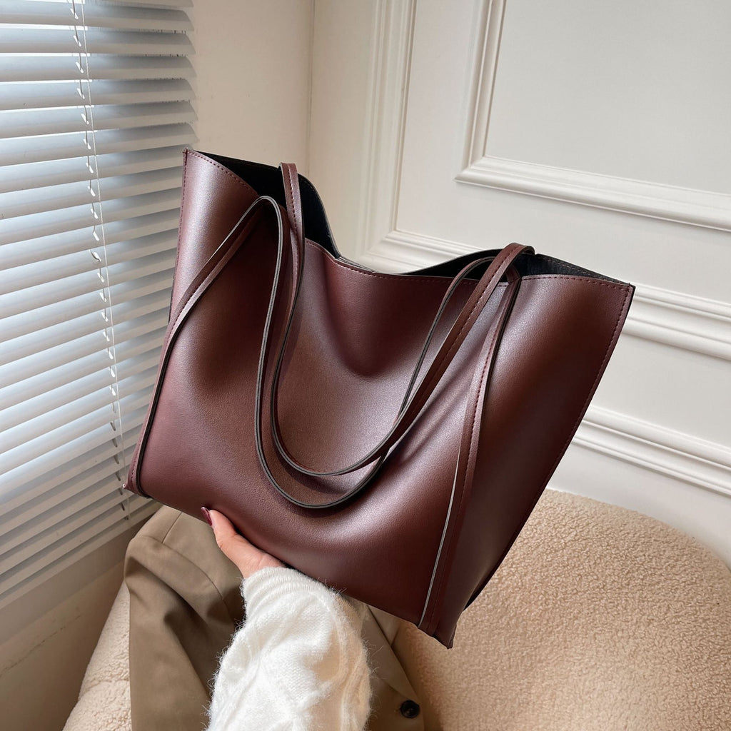 Sac à épaule simple pour femmes rétro grande capacité