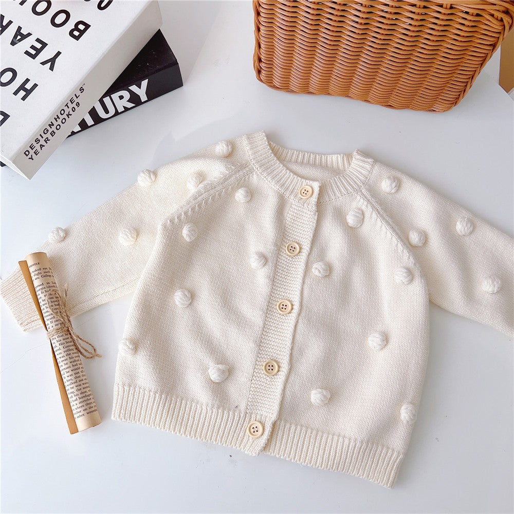 Coffret de cardigan en laine pour bébé