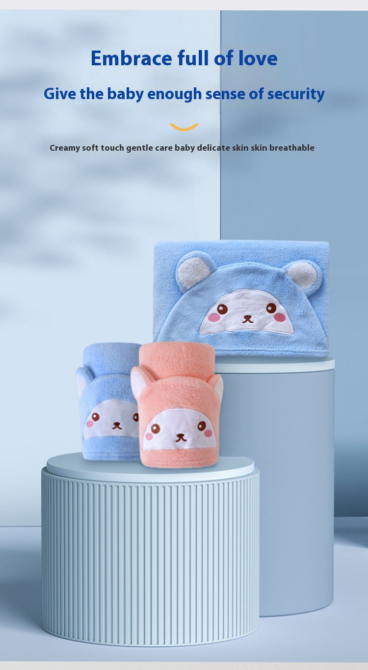 Serviette de bain pour enfants Cape Sèche-linge rapide Chandail à cape polaire Peigne de bain