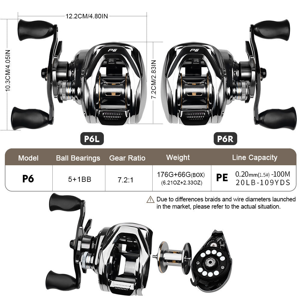 Bobine de spinning de lure à longue diffusion avec l'alarme d'ajustement de Drag