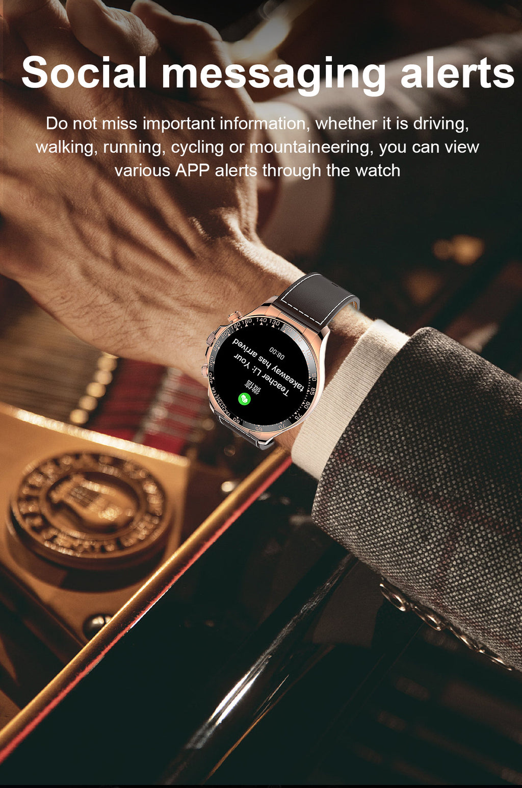 Écran rond Smart Watch EX108 Bluetooth Appel