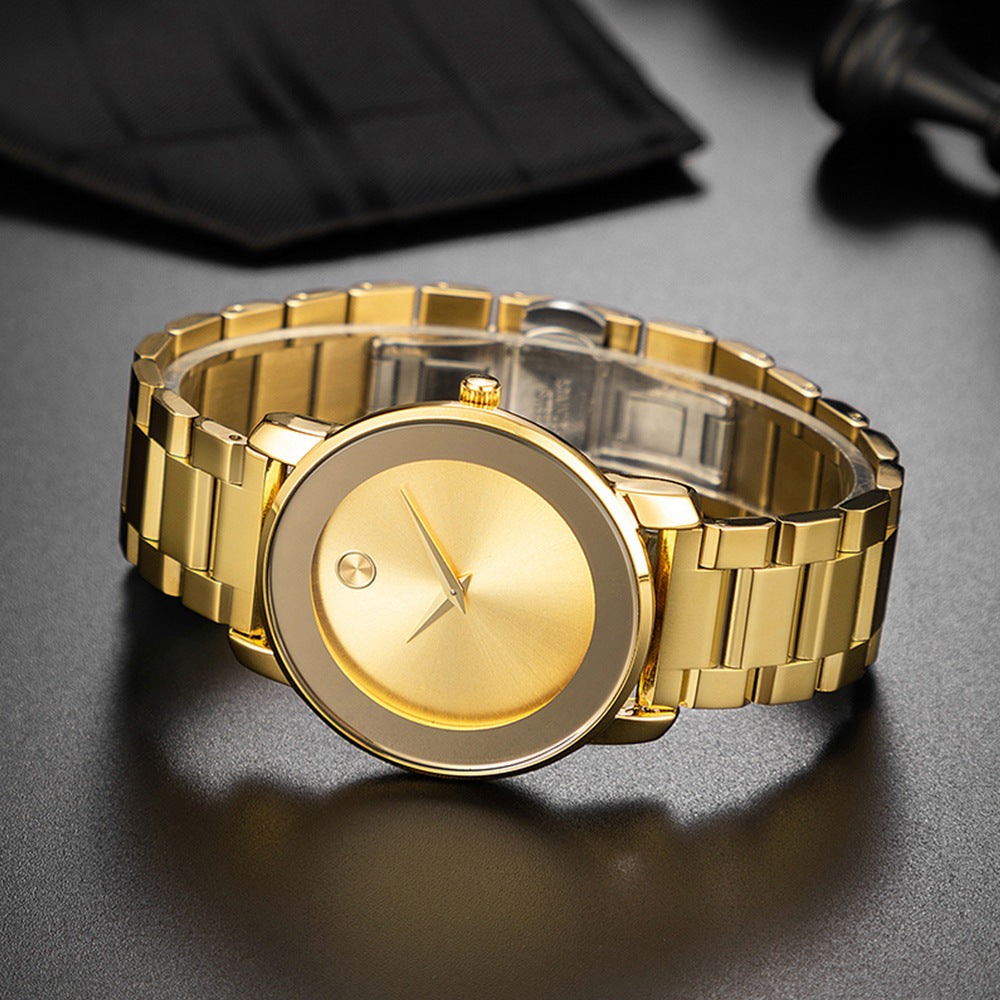 Montres Homme Ultra-mince Business en acier inoxydable avec Quartz