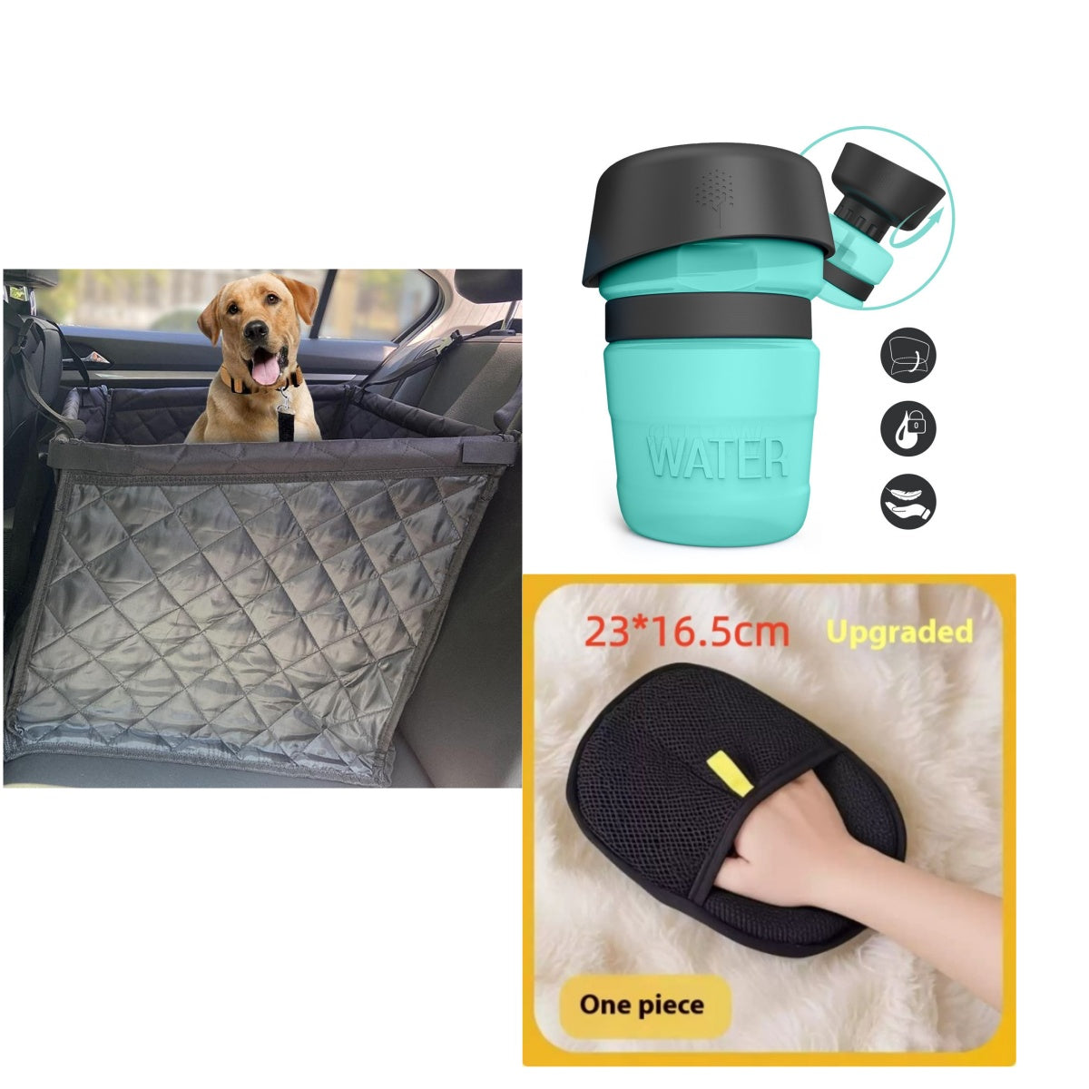 Siège de sécurité pour chiens de tapis de voiture antidérapant