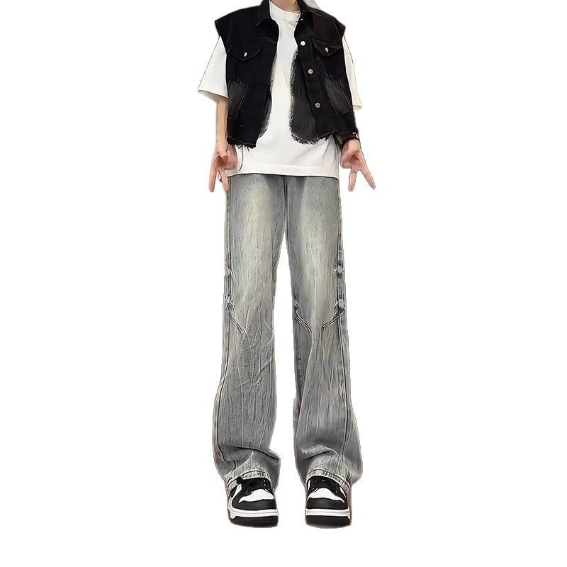Slimming, Jambe droite Pantalons minces style vintage légèrement évasés