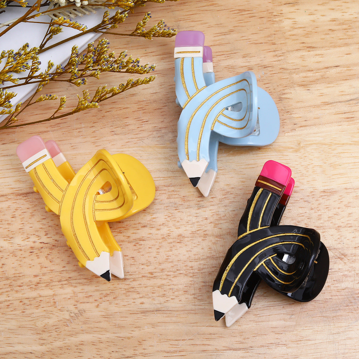 Crayon Twisted Personality Shark Clip Barrettes