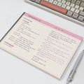 Version horizontale du papier-pink-grid version-30 feuilles/1 copie