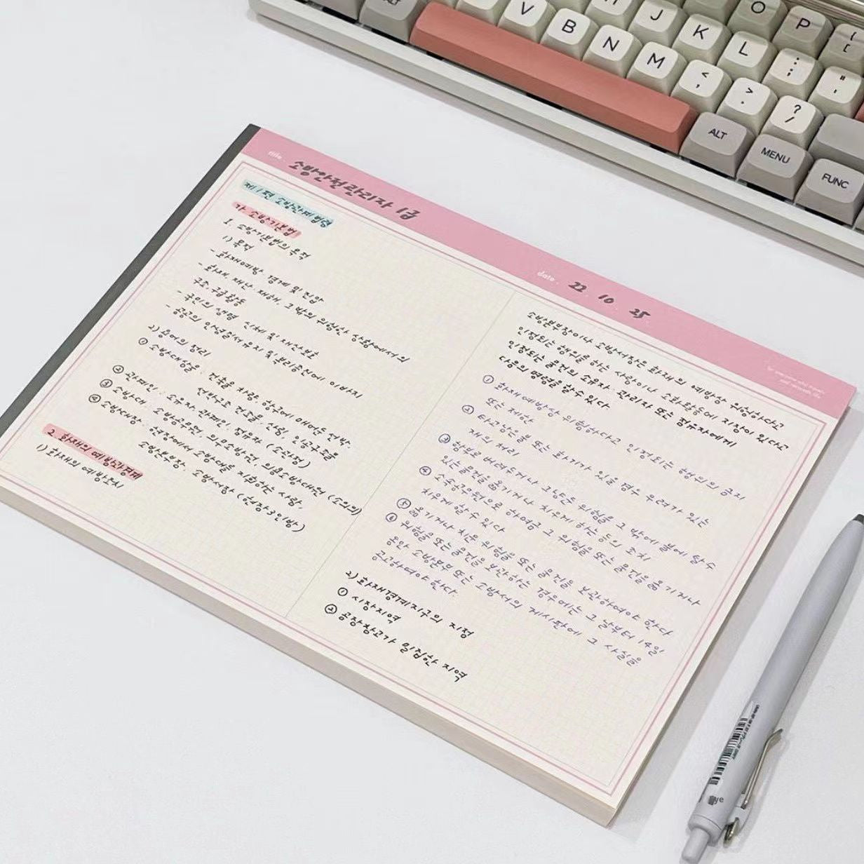Version horizontale du papier-pink-grid version-30 feuilles/1 copie