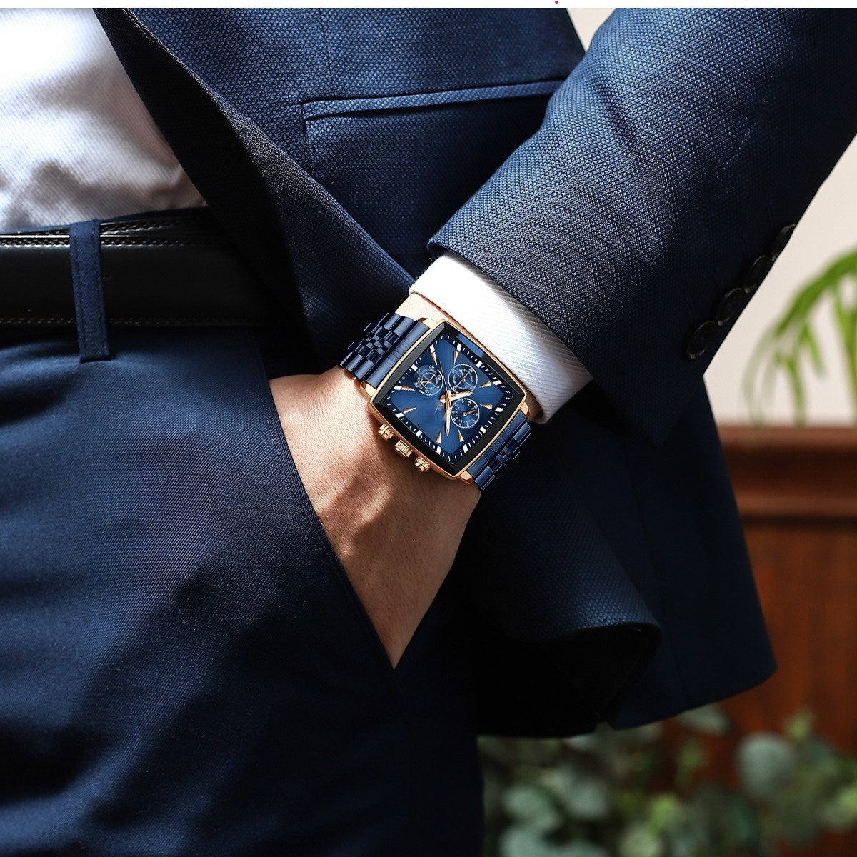Montre Smart Homme High End avec Glow Imperméable Business multifonctionnel