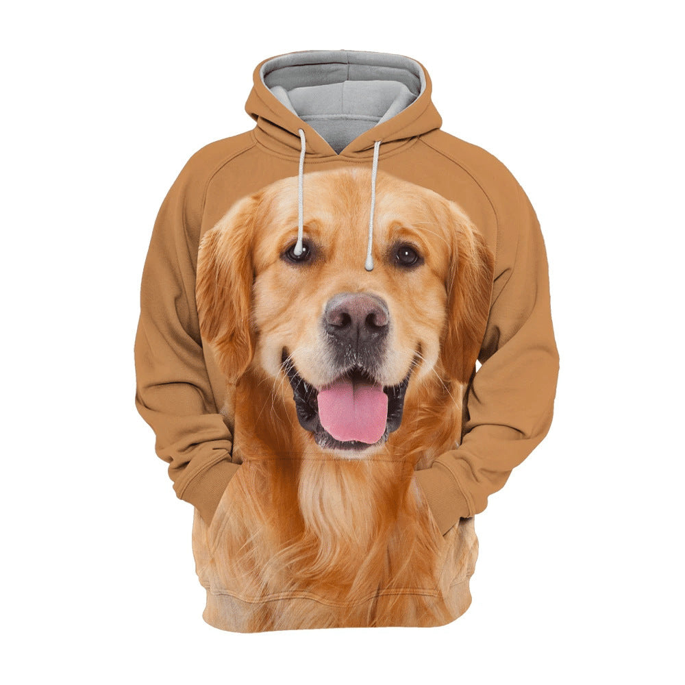 Animal Dog Print Hoodie Hiver Hoodie Homme Sportswear