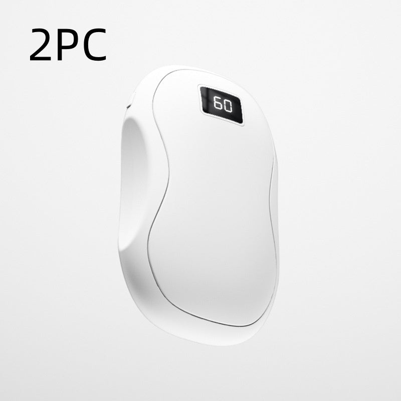 Grande capacité de chauffage double face affichage numérique USB charge Portable Warmer main