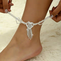 Anklet de Tassel en forme de cœur de style européen et américain