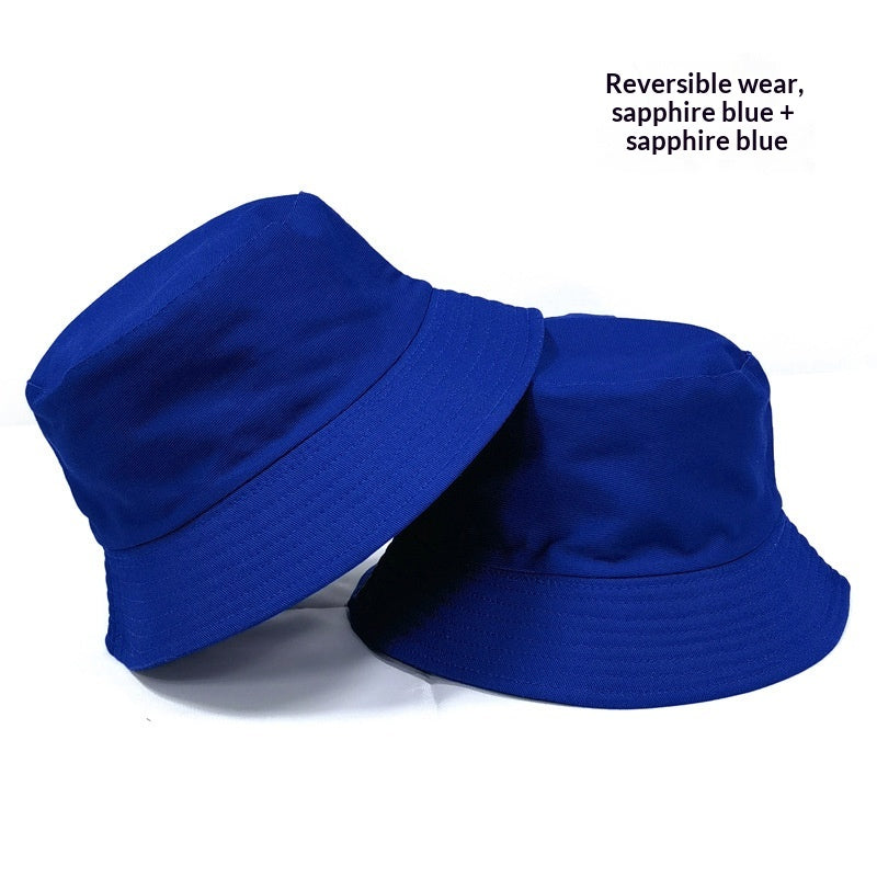 En stock Chapeau de pêcheur double face avec impression en option ou broderie