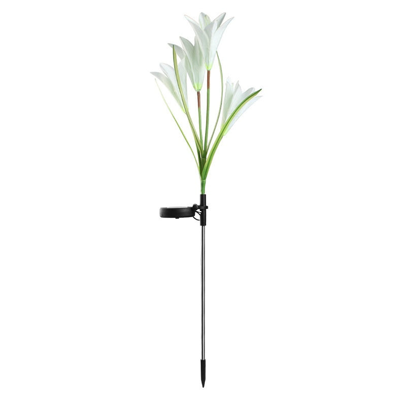 Lampe de jardin de pelouse solaire couleur LED