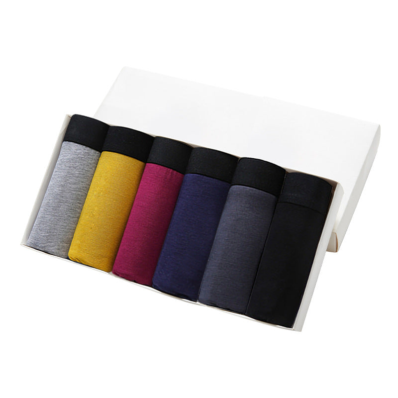 Sous-vêtements pour hommes Boxer d'été Slip respirant style quatre corner