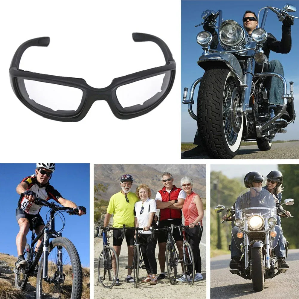 Moto Lunettes de vélo résistant au vent Gants de vélo UV protection résistant à la rembourrage Comfo