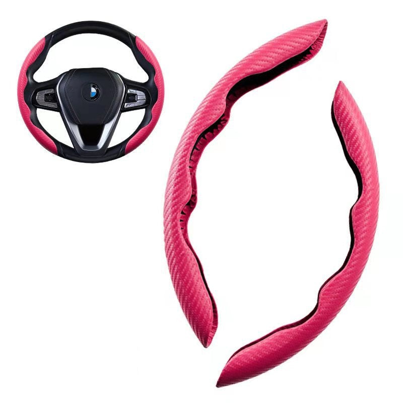 Furry Car Steering Wheel Cover All Seasons Non-Slip Decoration Gloves