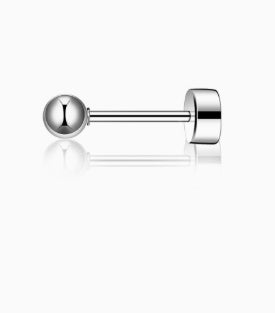 Acier Inoxydable Finition Platine Titanium Acier Barrette ronde