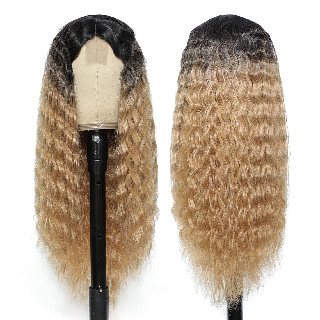La dentelle des femmes Long Curly Wig