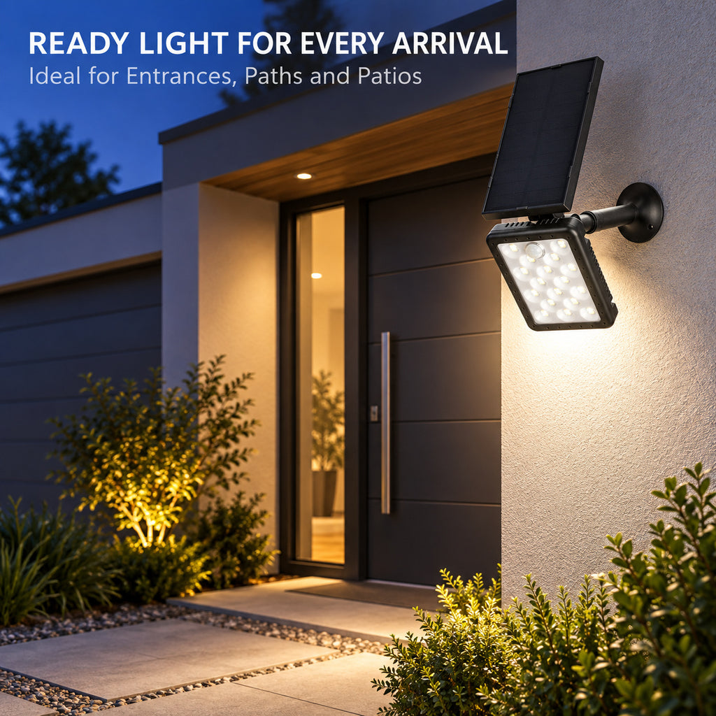 Capteur de mouvement rechargeable solaire LED lampe de travail 1500mAh pour auto W775A 1x 18650 Ba