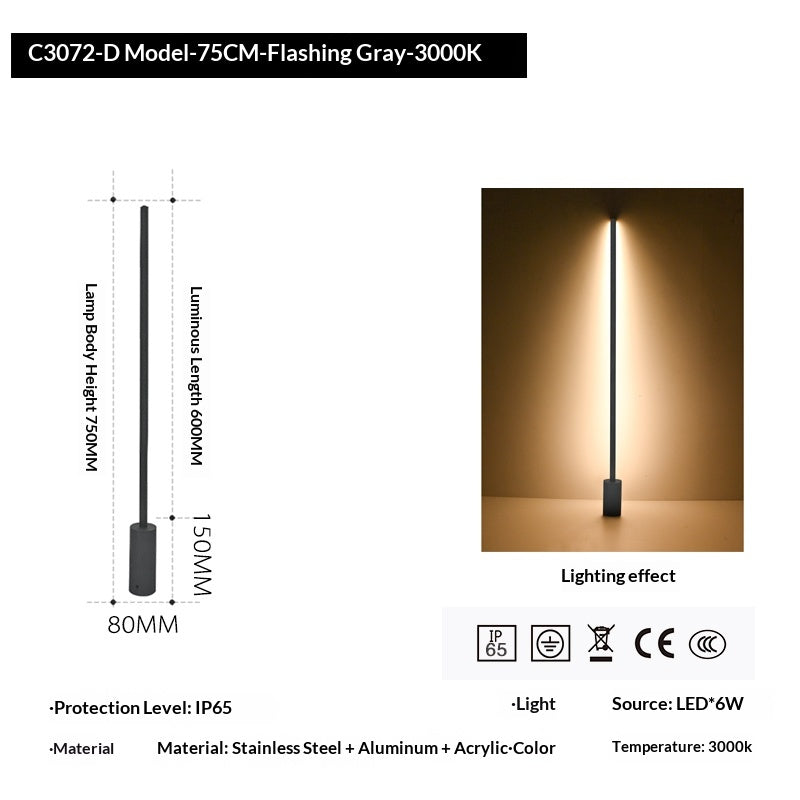 Lampe de décoration de pelouse imperméable à l'énergie solaire