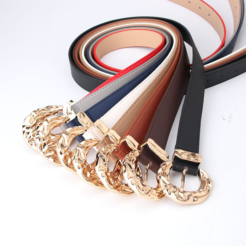 Ceinture de mode caractéristique européenne et américaine Mode simple Jeans Ceinture de pantalon