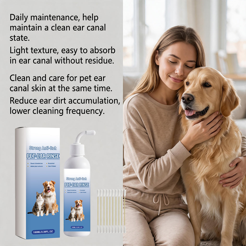 Animaux Nettoyage d'oreilles liquides Chat et chien Nettoyage d'oreilles liquides doux Nettoyage d'oreilles et canal d'oreille