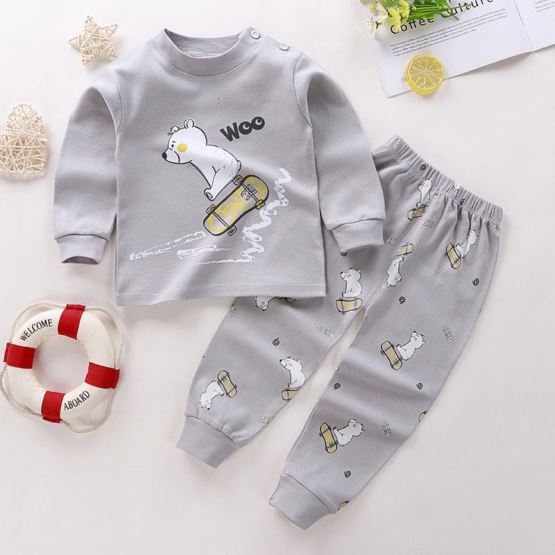 Costume pour enfants Pure Cotton Vêtements pour bébés Vêtements de salon chauds Vêtements d'automne Vêtements pour enfants
